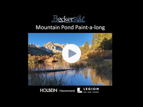 BeckerArt Mountain Pond Paint-a-long