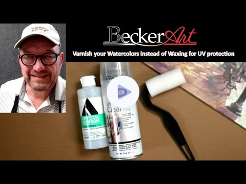 Acrylic Varnish your Watercolors to make them more valuable