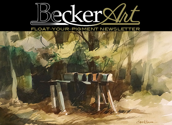 BeckerArtLLC Float-Your-Pigment Newsletter