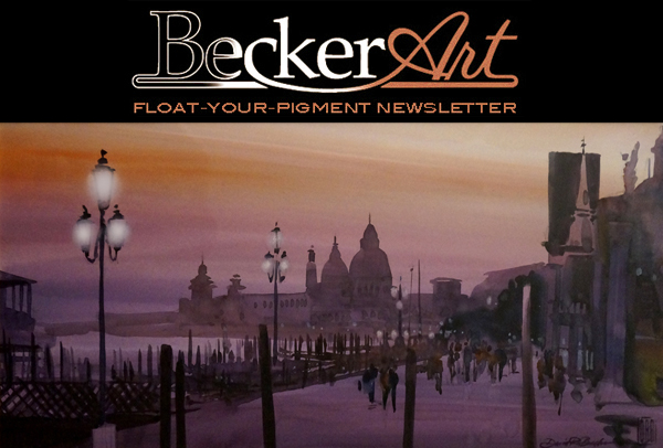 BeckerArtLLC Float-Your-Pigment Newsletter