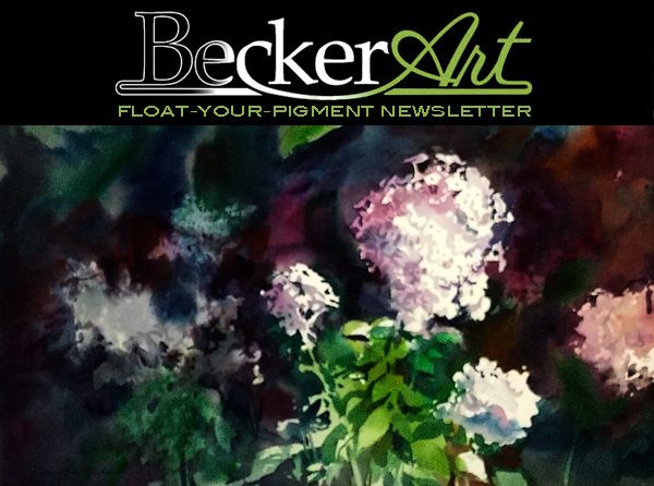 BeckerArtLLC Float-Your-Pigment Newsletter