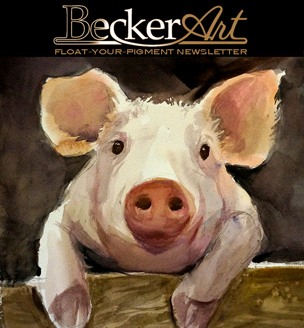 BeckerArtLLC Float-Your-Pigment Newsletter