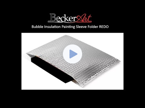 BeckerArt Bubblewrap Insulation Painting Sleeve Folder REDO