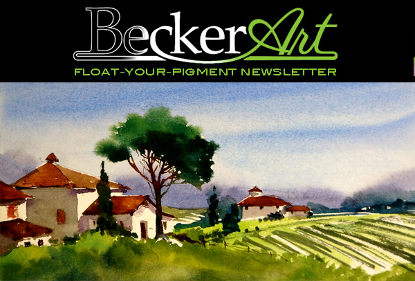 BeckerArtLLC Float-Your-Pigment Newsletter