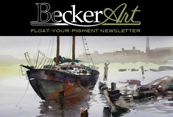 BeckerArtLLC Float-Your-Pigment Newsletter