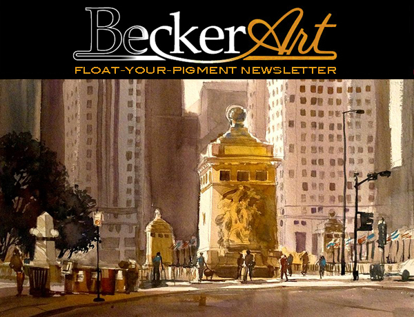 BeckerArtLLC Float-Your-Pigment Newsletter