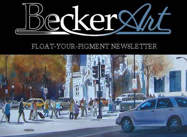 BeckerArtLLC Float-Your-Pigment Newsletter