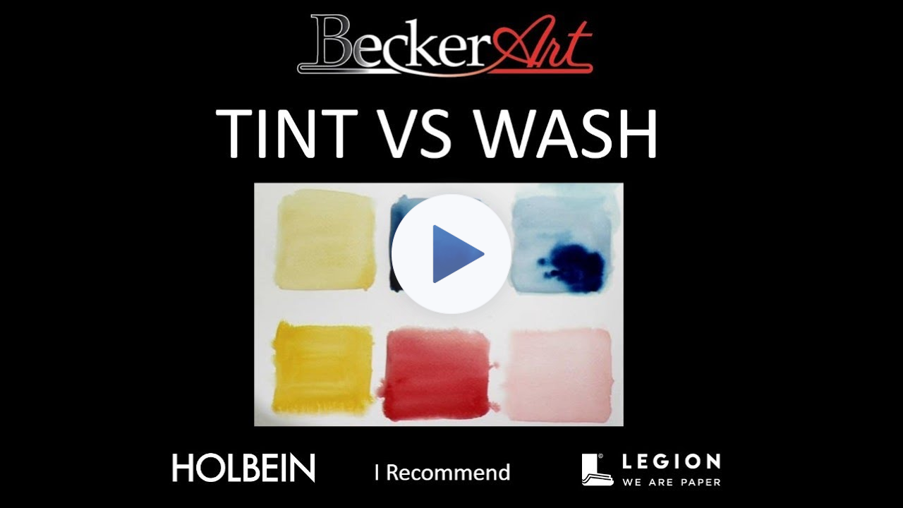 BeckerArt Tint vs Wash in Watercolor