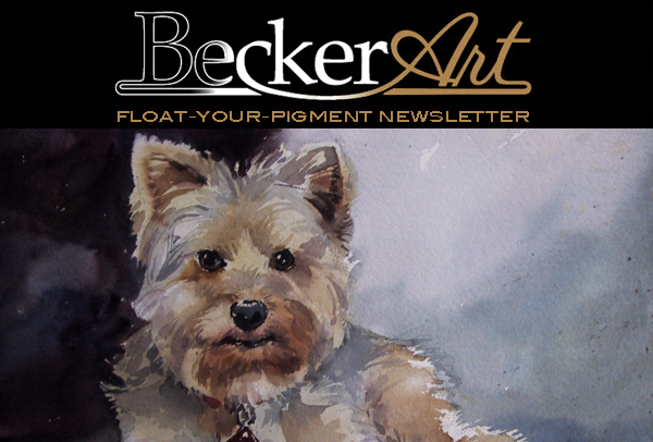 BeckerArtLLC Float-Your-Pigment Newsletter