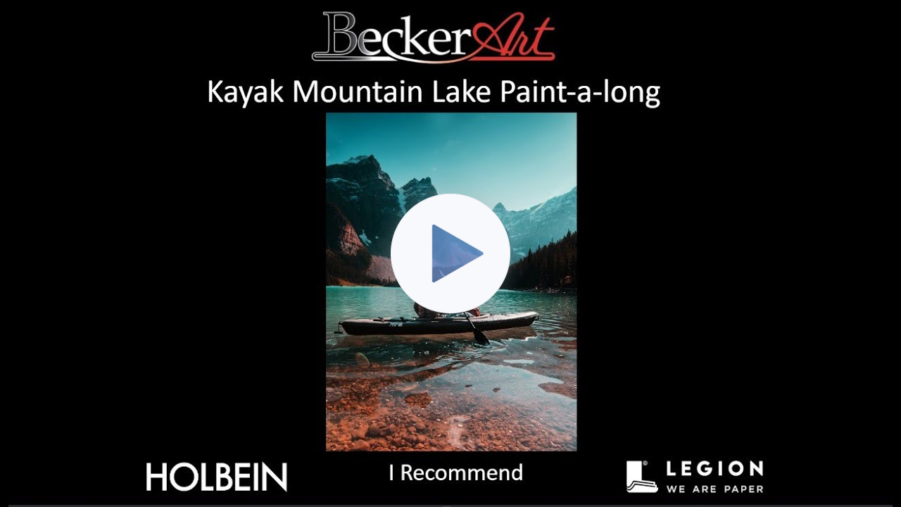 BeckerArt Kayak Paint-a-long with Dimension Lesson