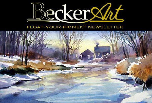 BeckerArtLLC Float-Your-Pigment Newsletter