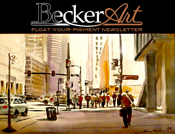 BeckerArtLLC Float-Your-Pigment Newsletter