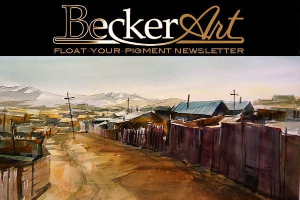 BeckerArtLLC Float-Your-Pigment Newsletter