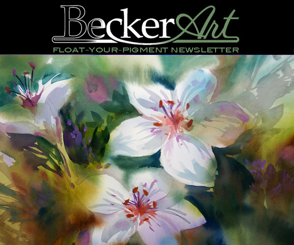 BeckerArtLLC Float-Your-Pigment Newsletter