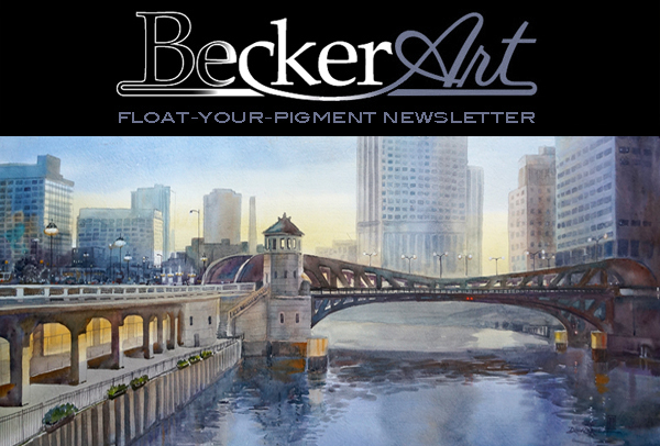 BeckerArtLLC Float-Your-Pigment Newsletter