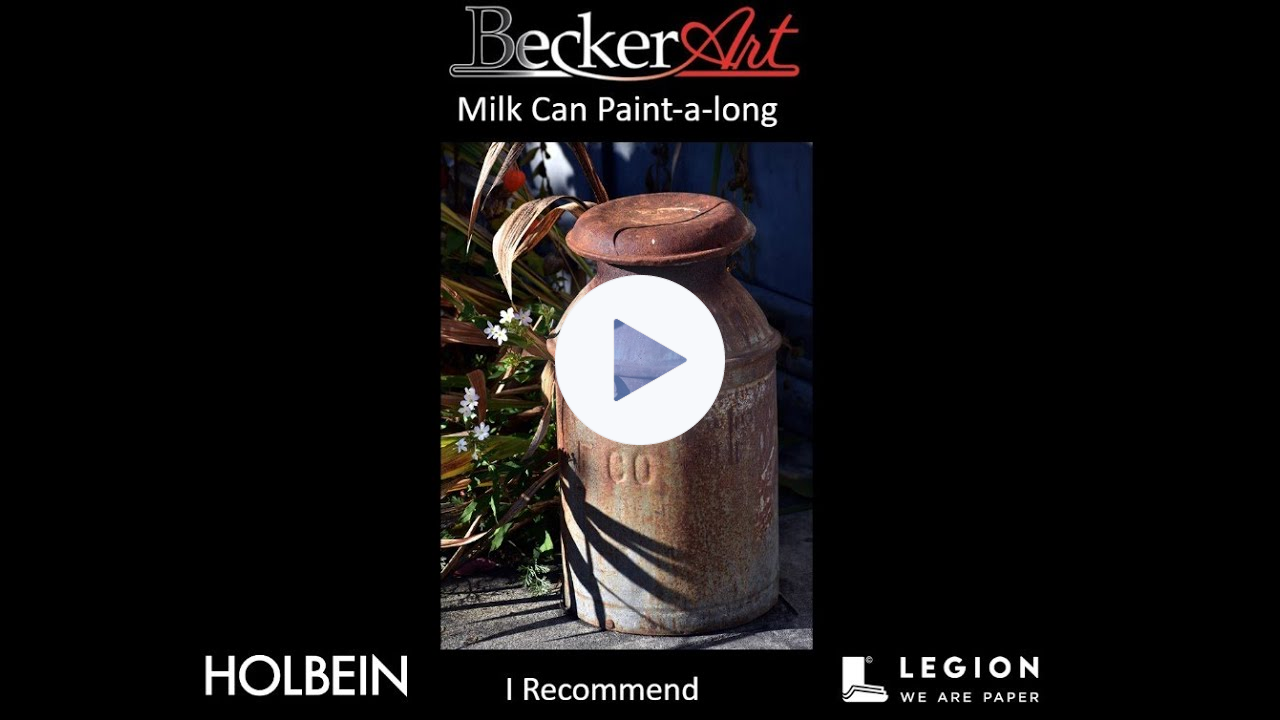BeckerArt Milk Can Paint-along looking to explain Notan Design