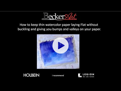 BeckerArt Keep Watercolor Paper Flat Tip