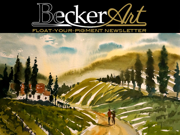 BeckerArtLLC Float-Your-Pigment Newsletter