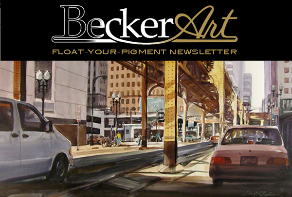 BeckerArtLLC Float-Your-Pigment Newsletter