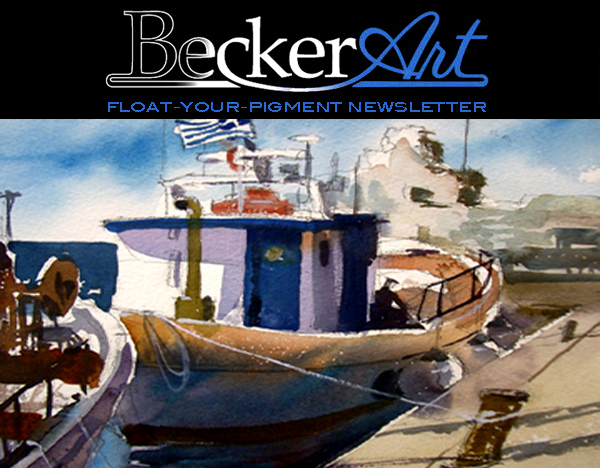 BeckerArtLLC Float-Your-Pigment Newsletter