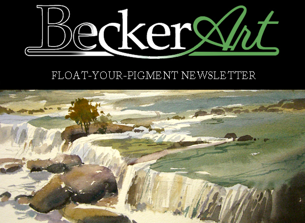 BeckerArtLLC Float-Your-Pigment Newsletter