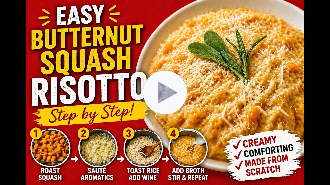Easy Butternut Squash Risotto (Creamy, and Comforting From Scratch)