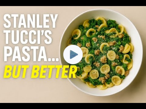 Stanley Tucci's Orecchiette with Broccoli Rabe...But Better!-Italian Sausage Pasta Recipe #EasyRecipe