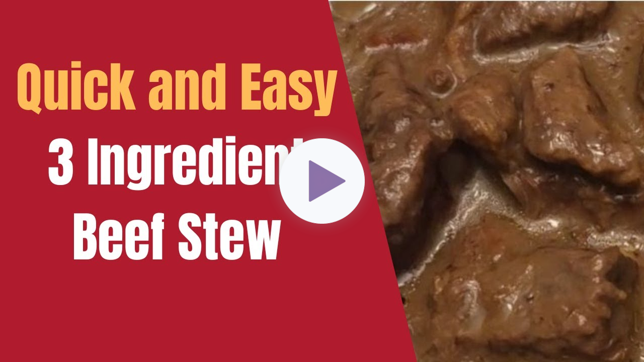 Three-Ingredient Crockpot Beef Stew | Comfort Food for a Winter Storm