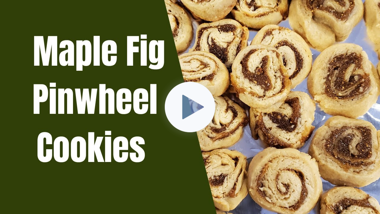 Maple Fig Pinwheels - A Delicious Make Ahead Slice and Bake Cookie