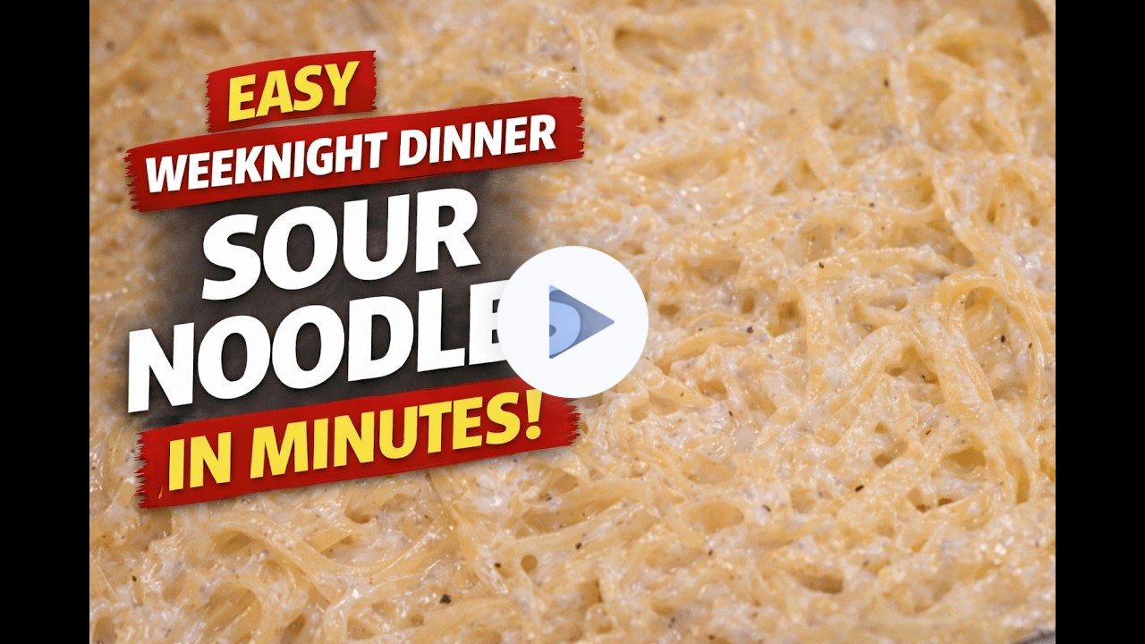 Easy Weeknight Dinner: Gram's Sour Noodles Casserole (Comes Together in Minutes)