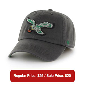 Eagles charcoal adjustable hat