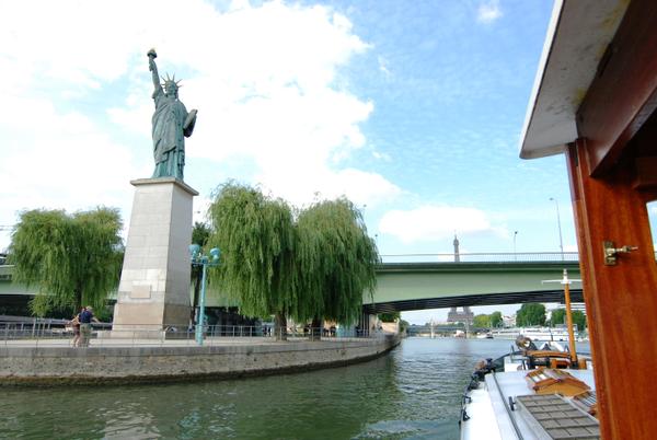 The Liberty statue in Paris