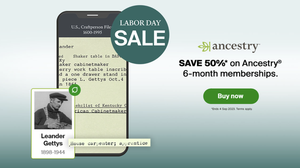 Ancestry Labor Day Sale