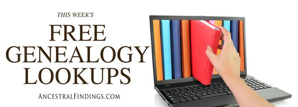 Free Genealogy Lookups