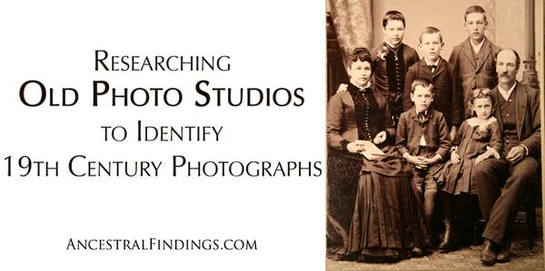 Researching Old Photo Studios to Identify 19th Century Photographs