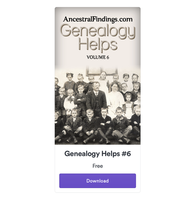 Genealogy Helps #6