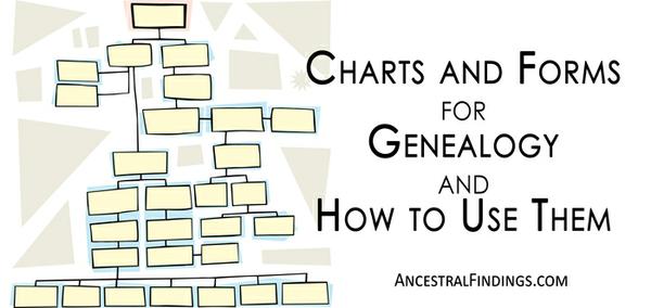 Charts and Forms for Genealogy, and How to Use Them