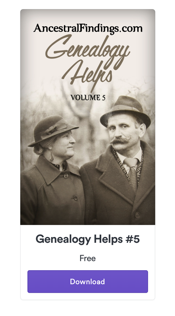 Genealogy Helps #5