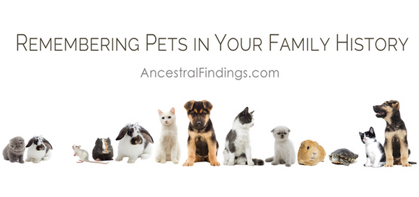 Remembering Pets in Your Family History