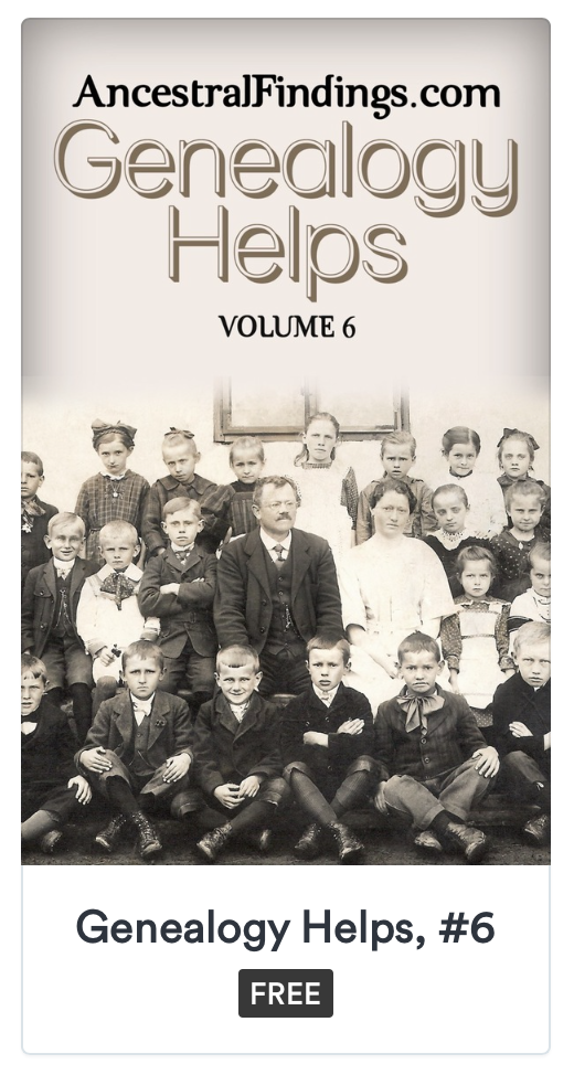 Genealogy Helps, Volume 6 (Free eBook)