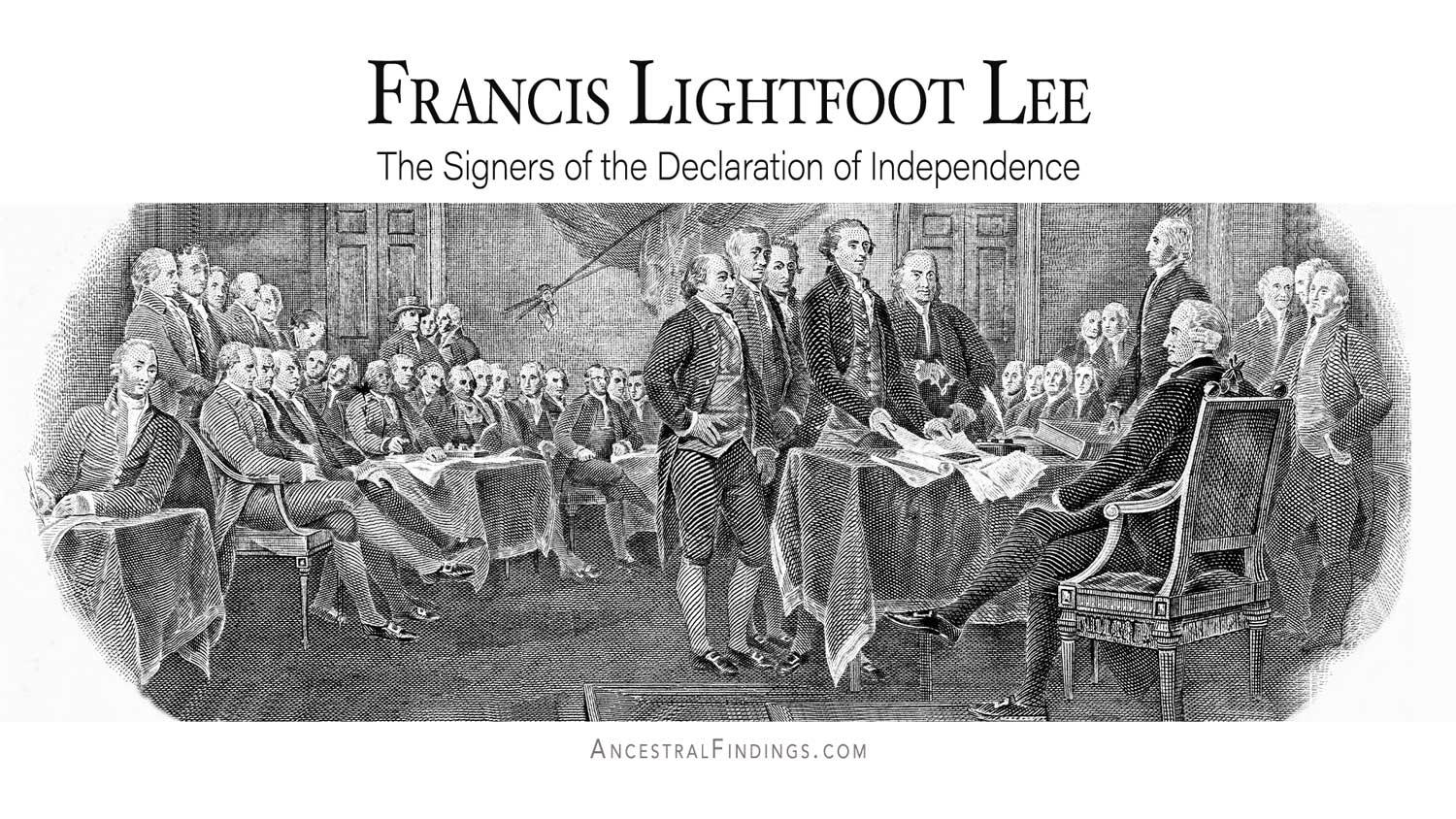 Francis Lightfoot Lee: The Signers of the Declaration of Independence