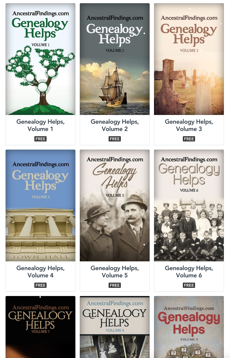 Genealogy Helps (Free eBooks)