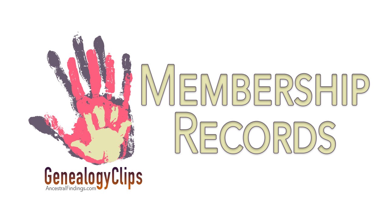 How to Use Membership Records in Your Genealogy Research