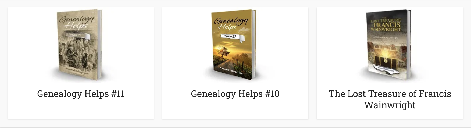 Free Genealogy eBooks