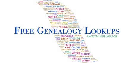 This Week’s Free Genealogy Lookups