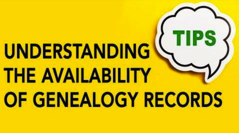 Do We Understand the Availability of Genealogy Records?