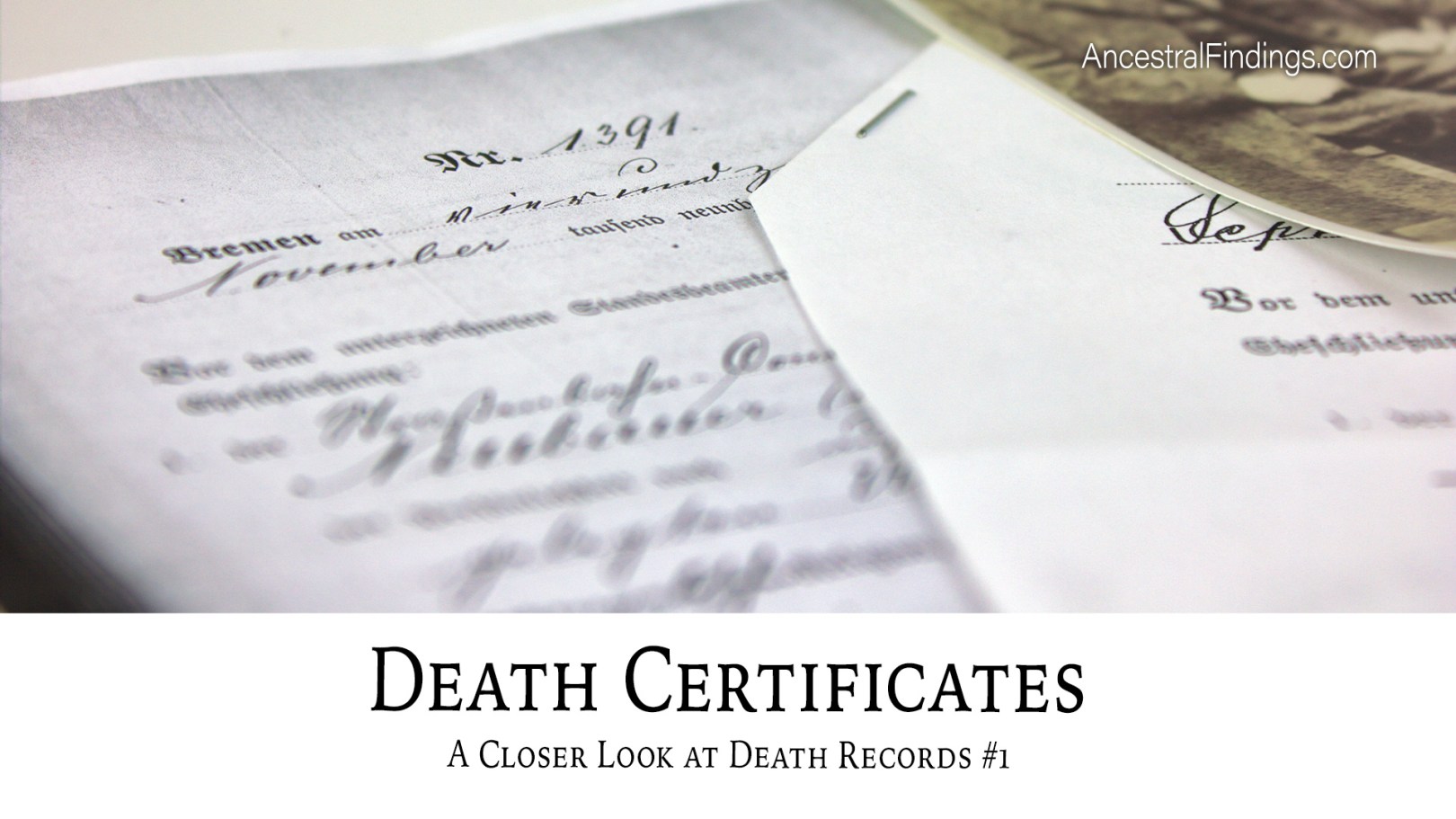 Death Certificates: A Closer Look at Death Records #1