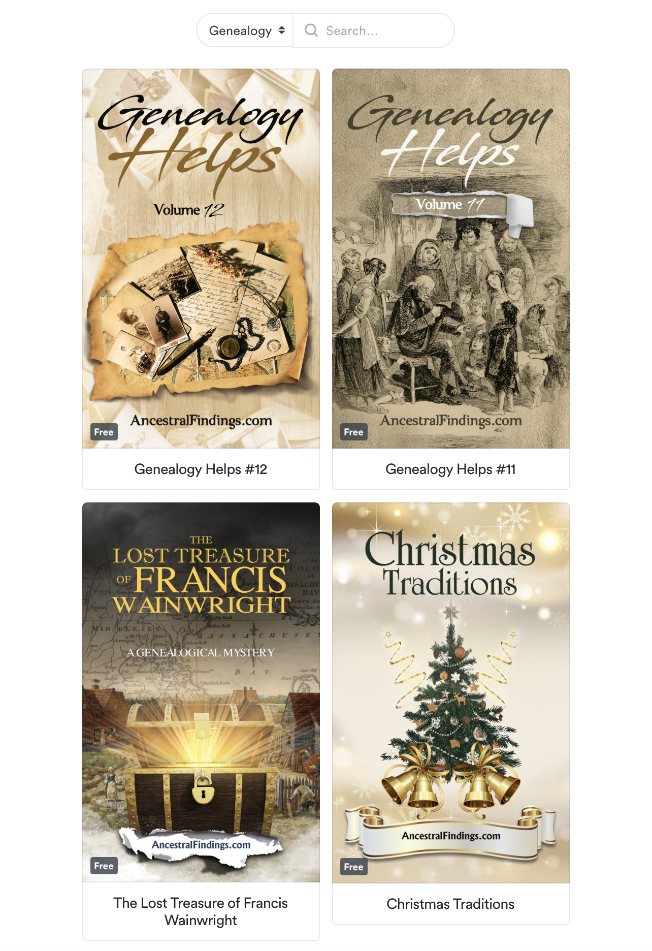 Free Genealogy eBooks