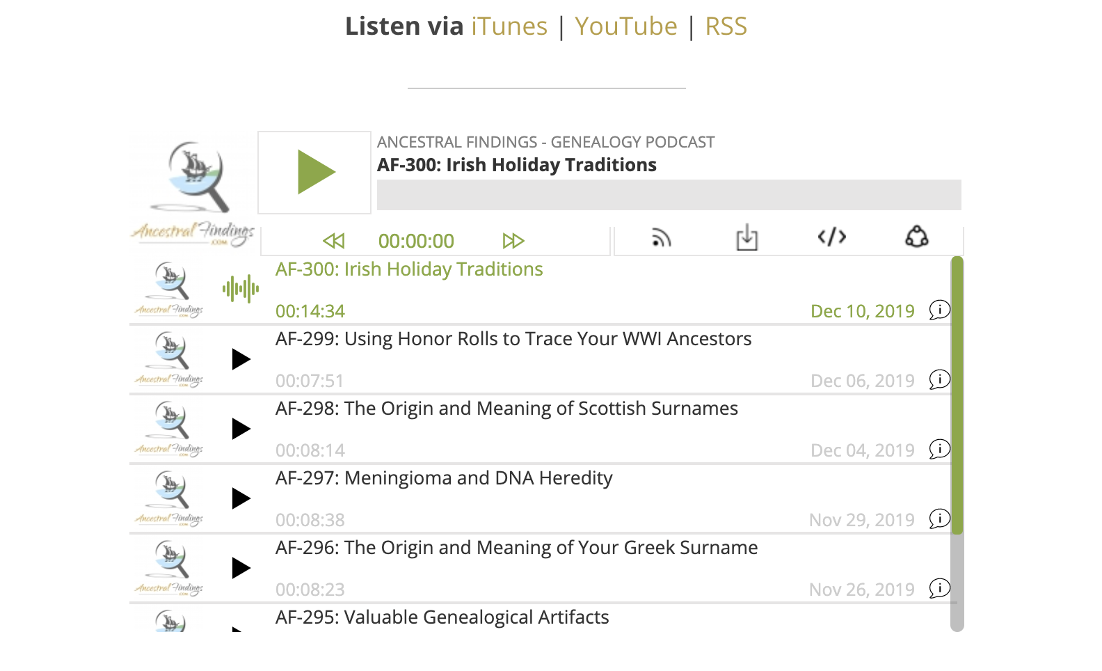 Genealogy Podcast