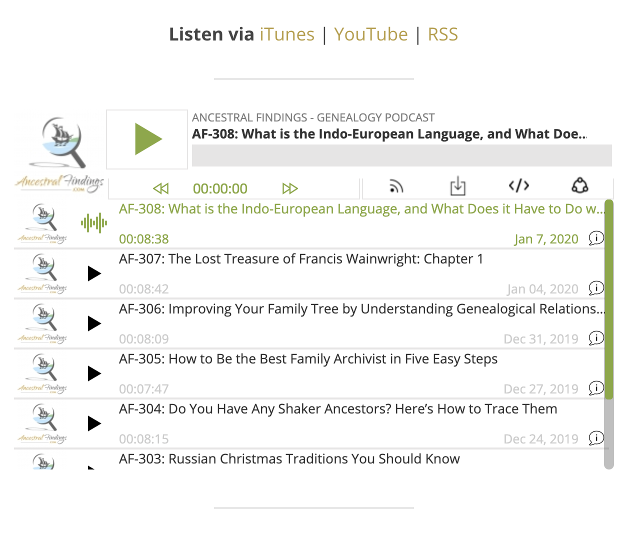 Genealogy Gold Podcast